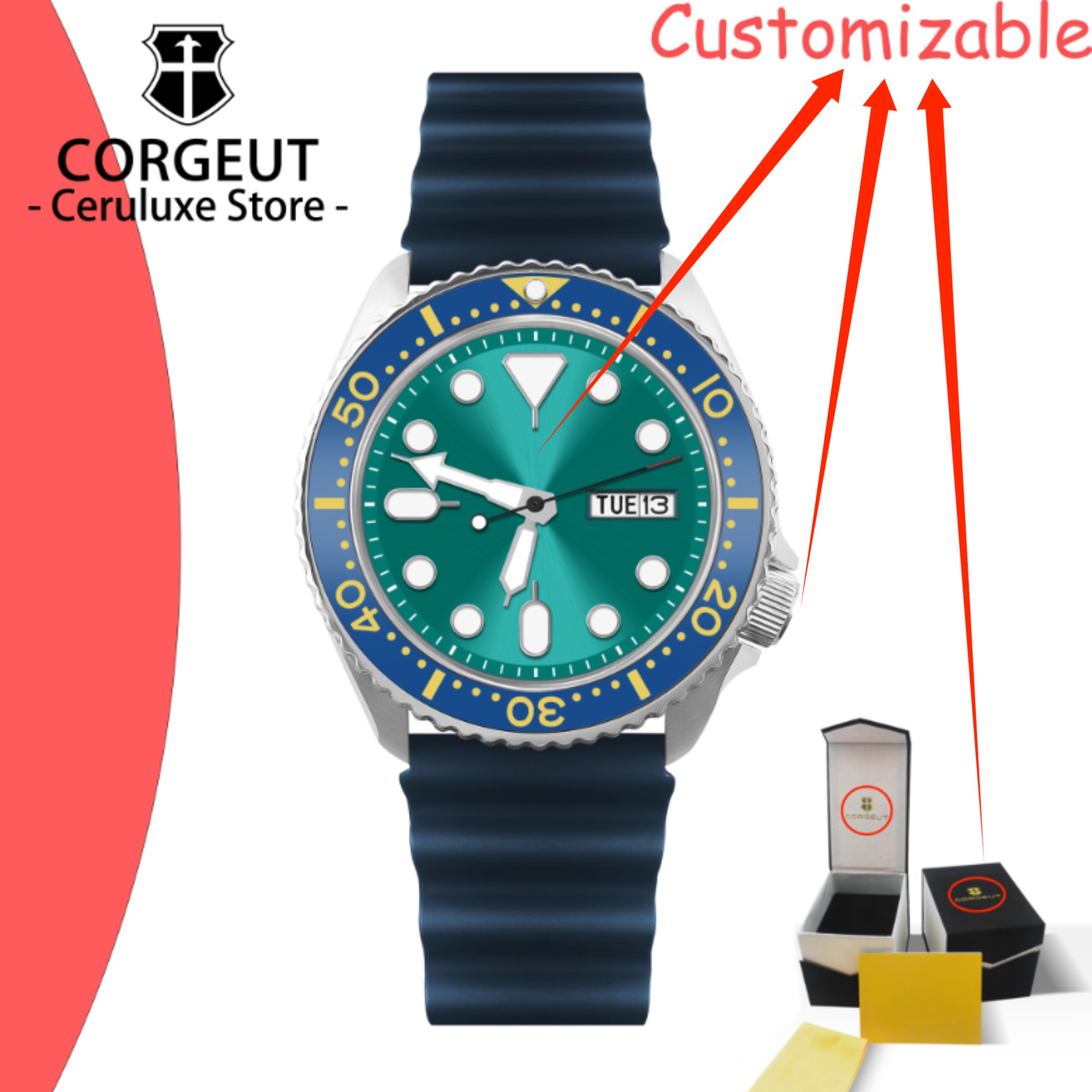 CUSTOM Logo Vintage Diver Watc - Vintage Digital Watch recension och pris