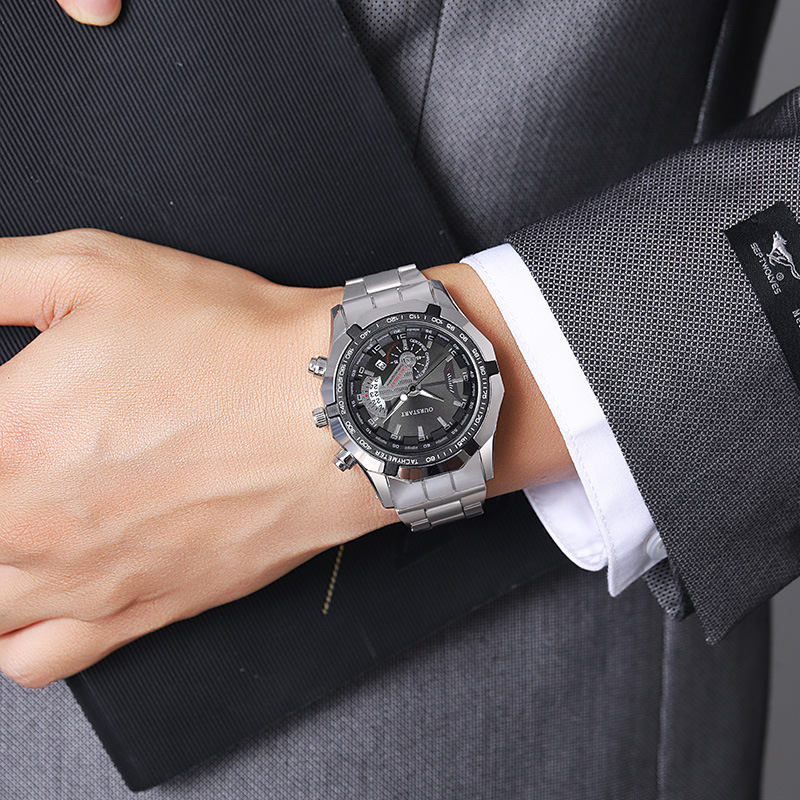 Luxury Men's Quartz Watch Stee - Smartwatch Watches Gift For Boys recension och pris