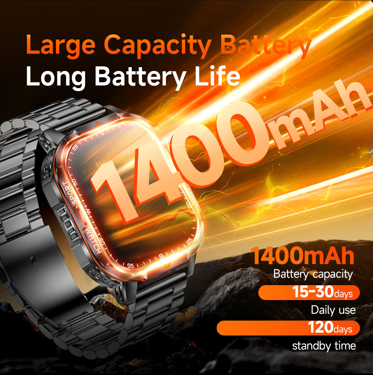 2026 New 1400mAh Super Large B - Smartwatch Sports Watches For Women recension och pris