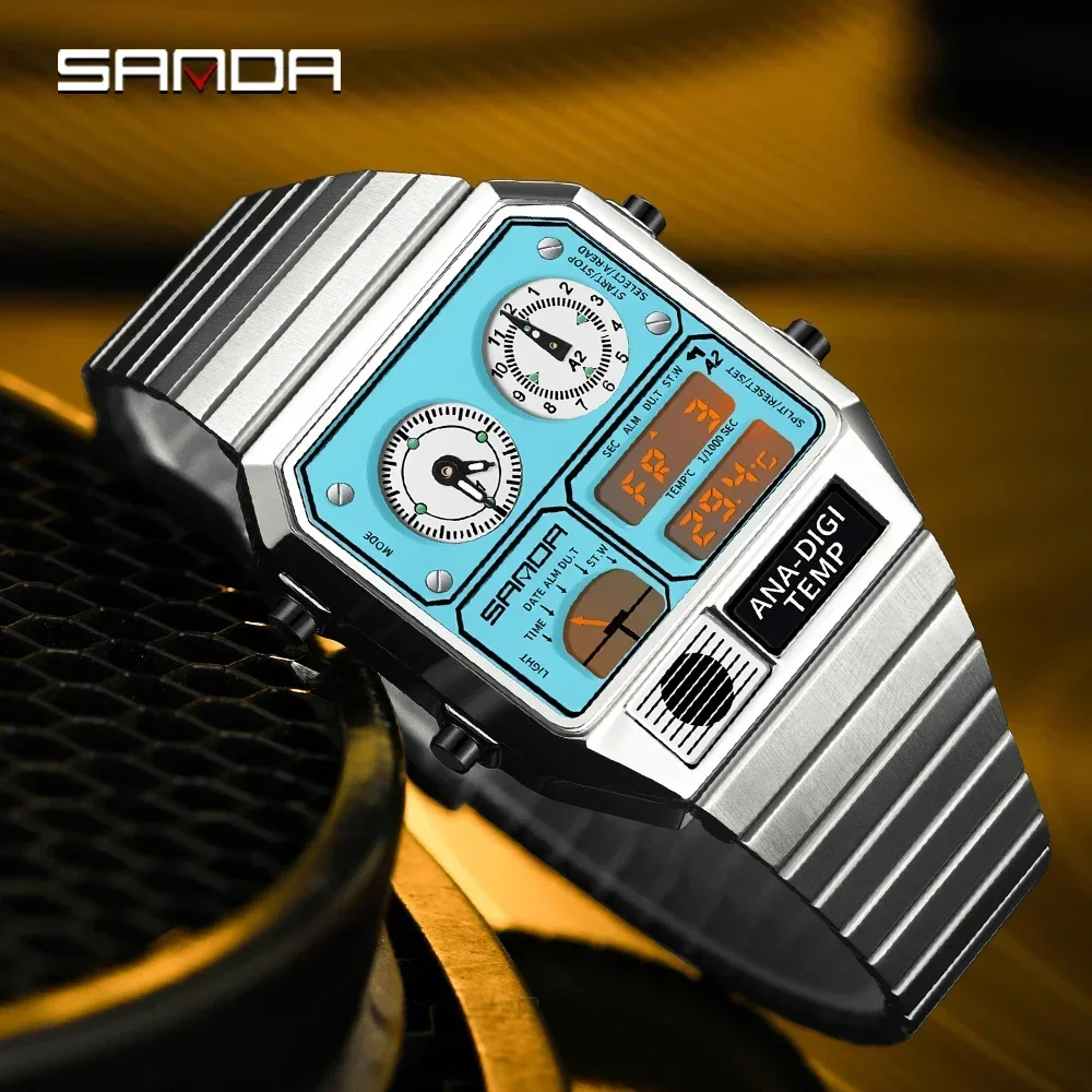 SANDA 3192 Fashion Unisex Watc - Vintage Digital Watch recension och pris