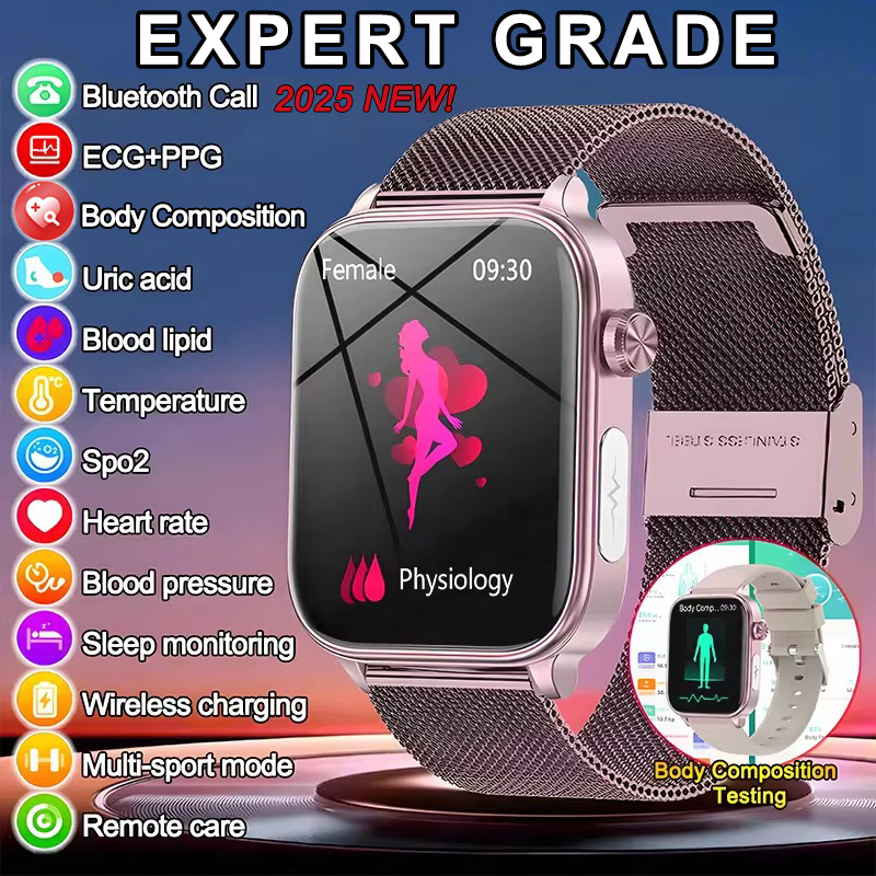 2025 New ECG+PPG Monitoring Sm - Smartwatch Health Watches For Women recension och pris