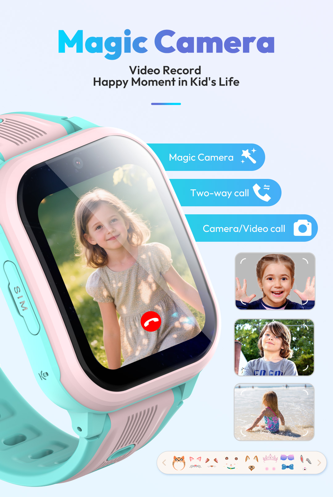 Wonlex 4G Kids Smart Watch KT4 - Smartwatch Digital Watches For Kids recension och pris