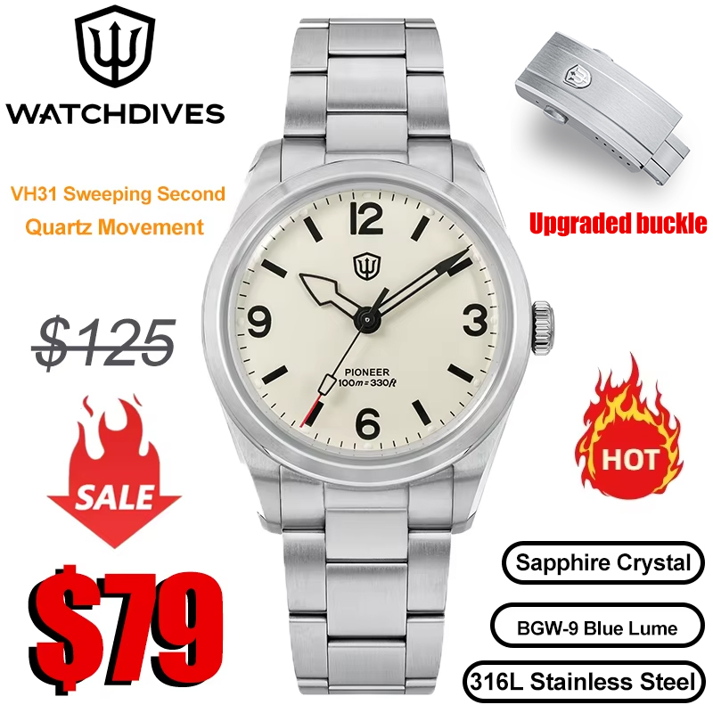 Watchdives WD1960S V2 Watch VH - Rolex Watch Submariner recension och pris