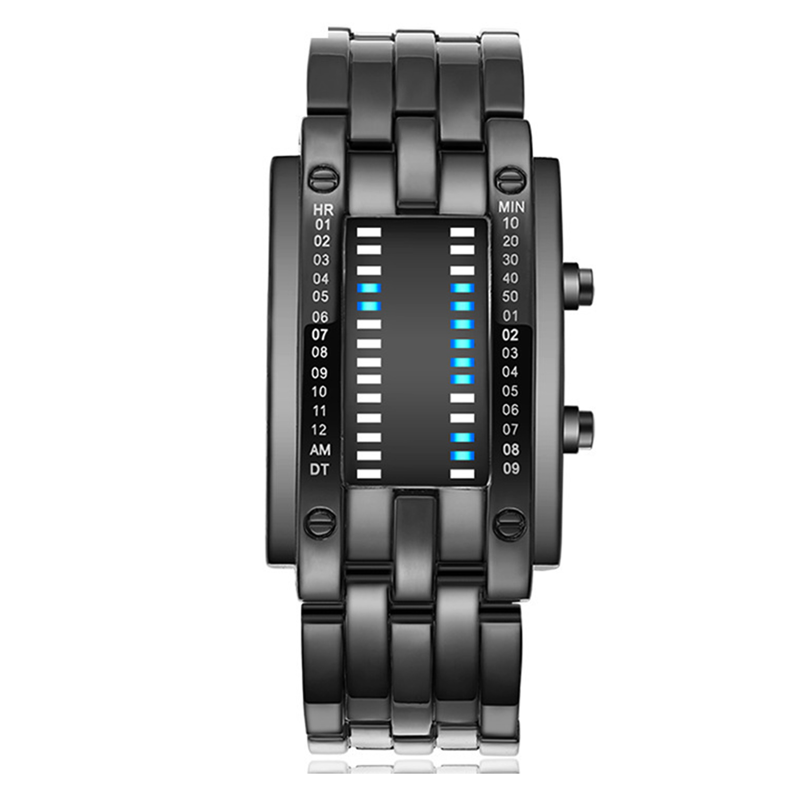 Premium Binary Matrix Blue LED - Smartwatch Premium Watches For Men recension och pris