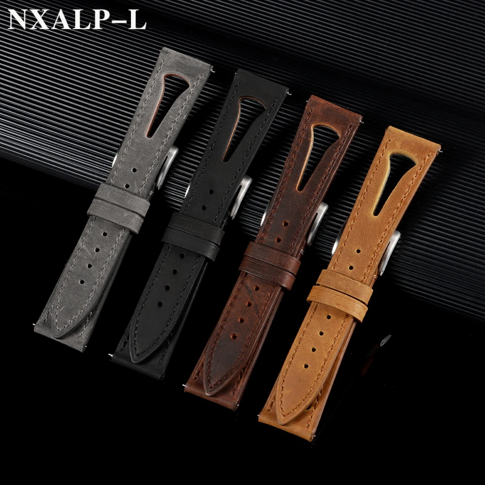 Cowhide Watch Band 20mm 21mm 2 - Omega Watches Smartwatch recension och pris