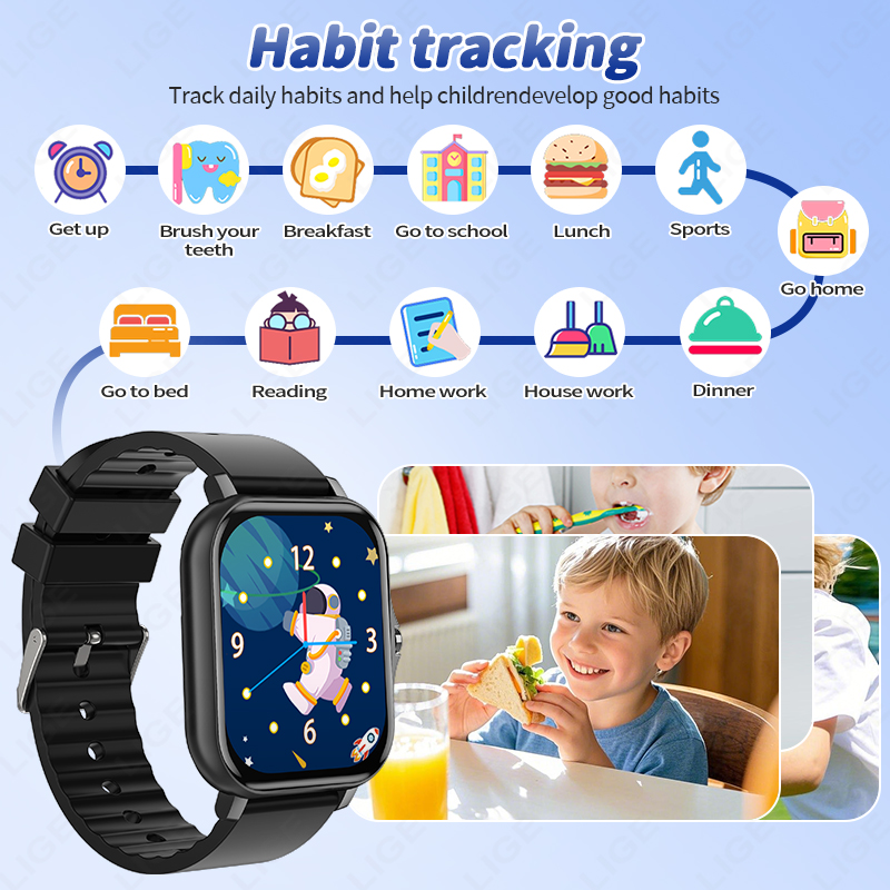 LIGE 2025 Audiobook Children S - Smartwatch Digital Watches For Girls recension och pris