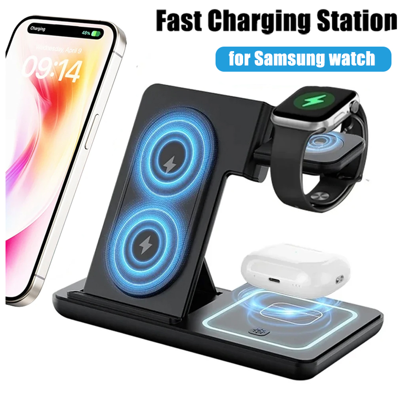 3 in 1 Foldable Wireless Charg - Watches Smartwatch Samsung recension och pris