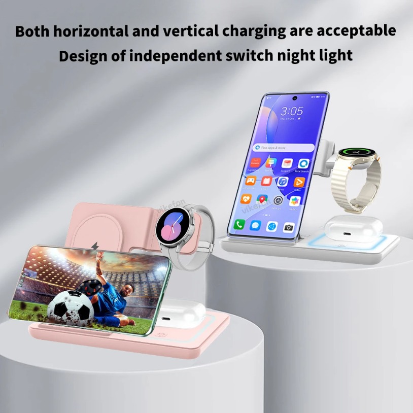 3 in 1 Foldable Wireless Charg - Watches Smartwatch Samsung recension och pris