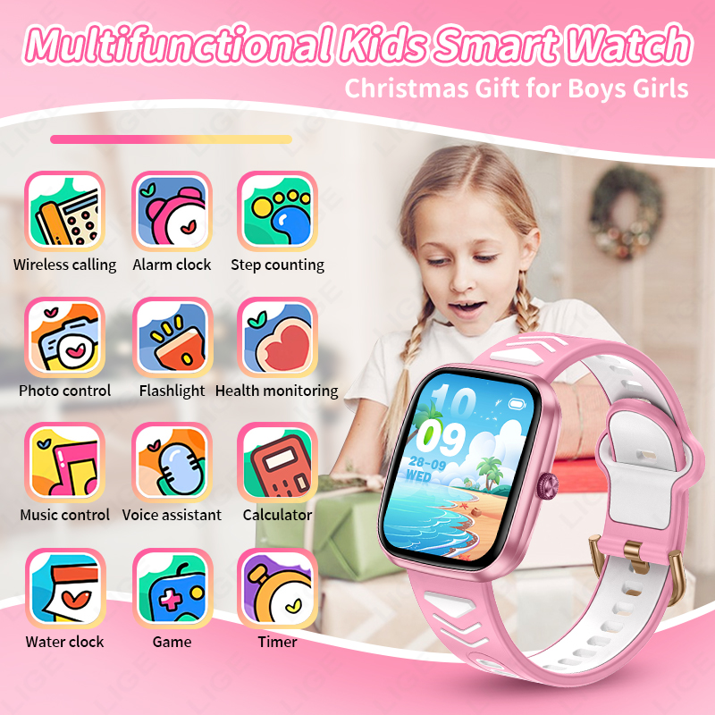 LIGE New 1.75 Inch Bluetooth C - Smartwatch Digital Watches For Girls recension och pris