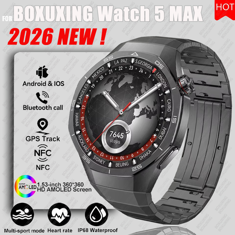 2026 New BOXUXING Watch 5 MAX  - Smartwatch Health Watches For Women recension och pris