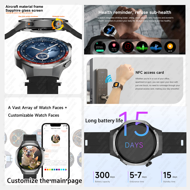 2026 New BOXUXING Watch 5 MAX  - Smartwatch Health Watches For Women recension och pris