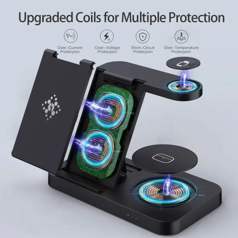 Travel 4 in 1 Wireless Charger - Watches Smartwatch Samsung recension och pris