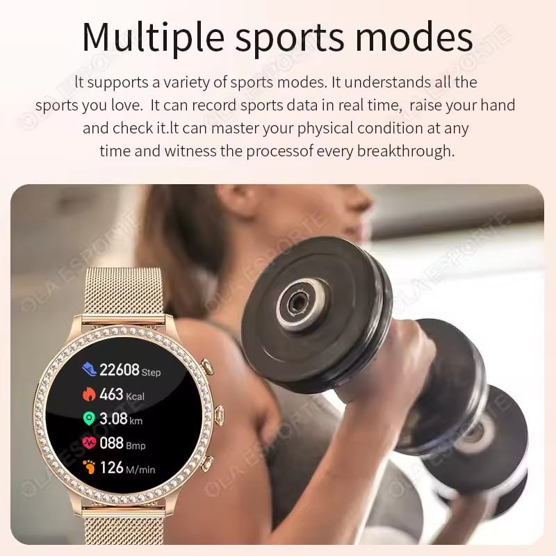 Elegant Ladies' Smartwatch Blu - Smartwatch Health Watches For Women recension och pris