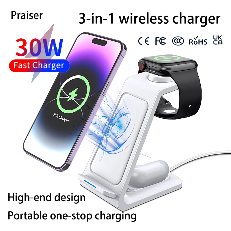 15W 3 in 1 Wireless Charger St - Watches Smartwatch Samsung recension och pris
