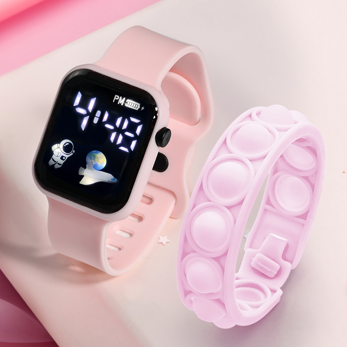 2PCS Children's Smart Watch Br - Smartwatch Watches Gift For Boys recension och pris